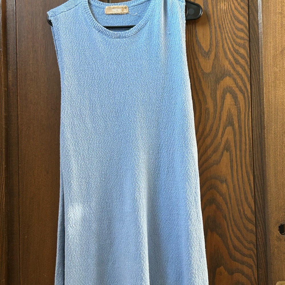 Free People- Free EST- Sleeveless Light Blue Textured top/short set